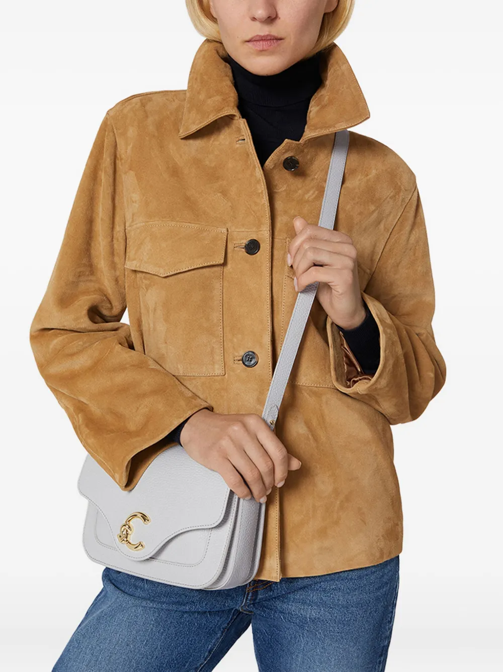 Coccinelle Kleine C-Me crossbodytas Grijs