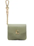 Coccinelle grained-leather case - Green