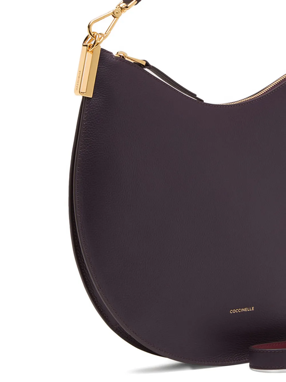 Coccinelle Sunup leren schoudertas - Paars
