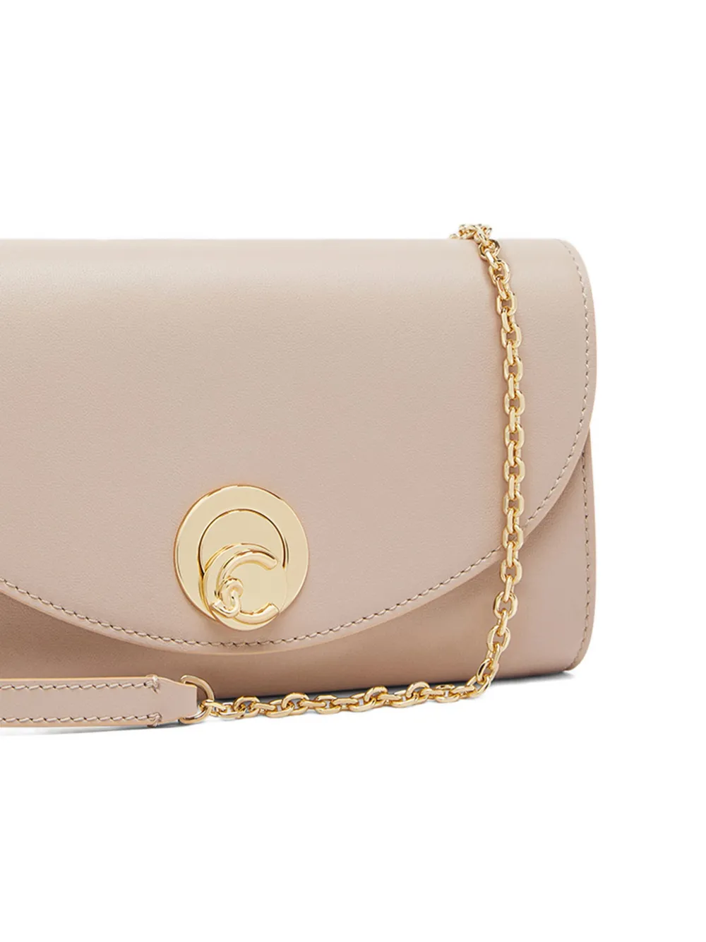 Coccinelle Nikla kleine crossbodytas met kettinghengsel Roze