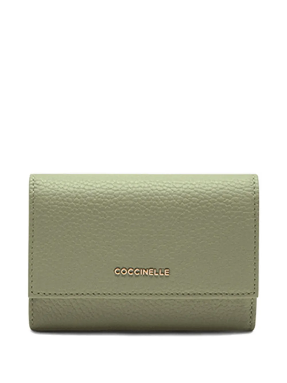 Coccinelle Metallic leren portemonnee Groen