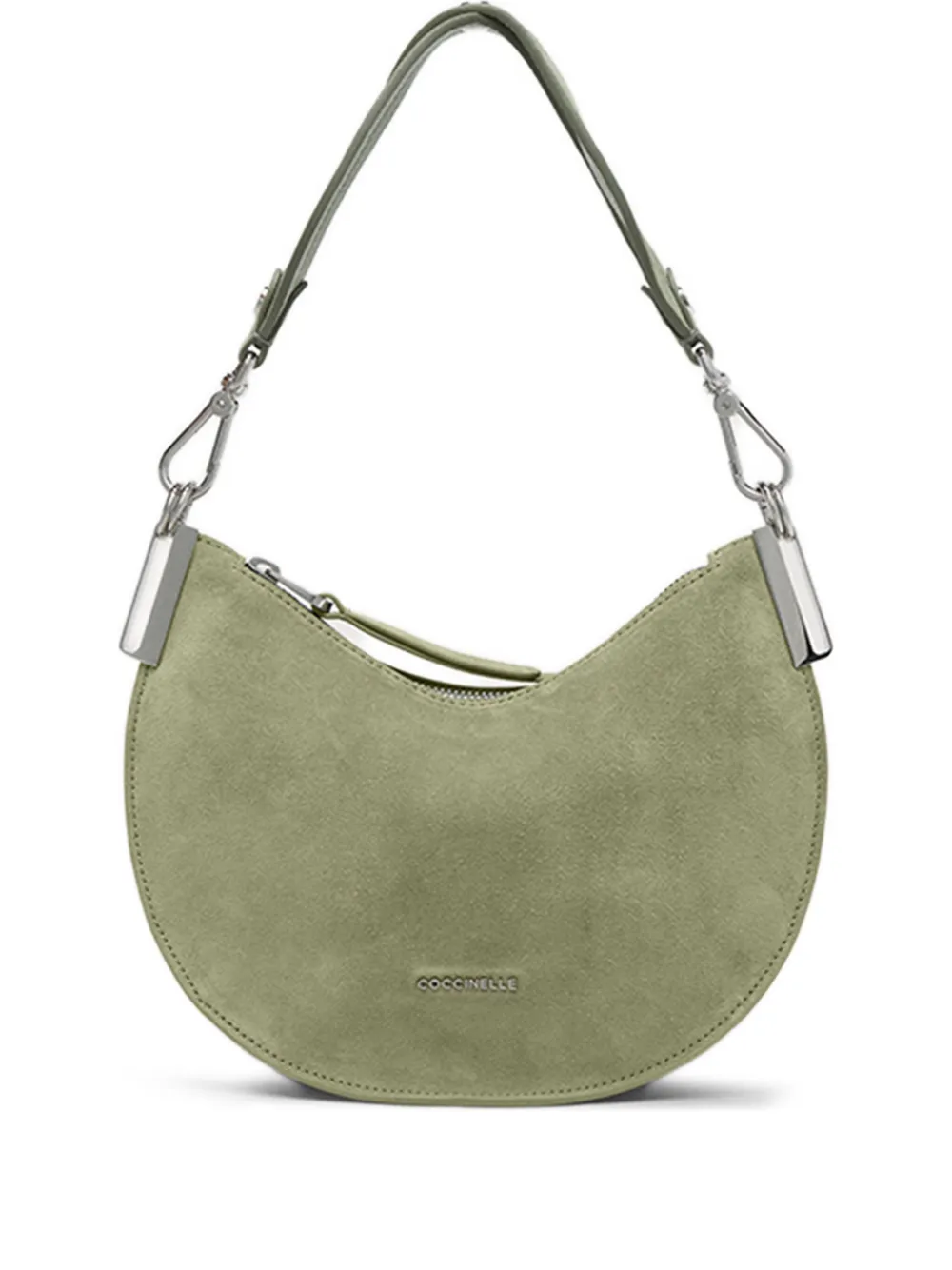 small Sunup crescent suede shoulder bag