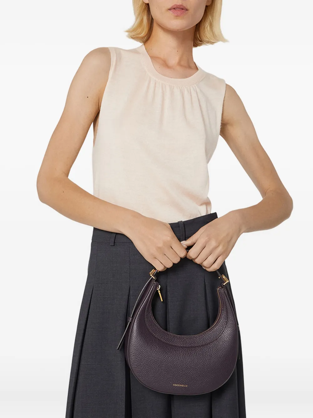 Coccinelle small Whisper tote bag Paars