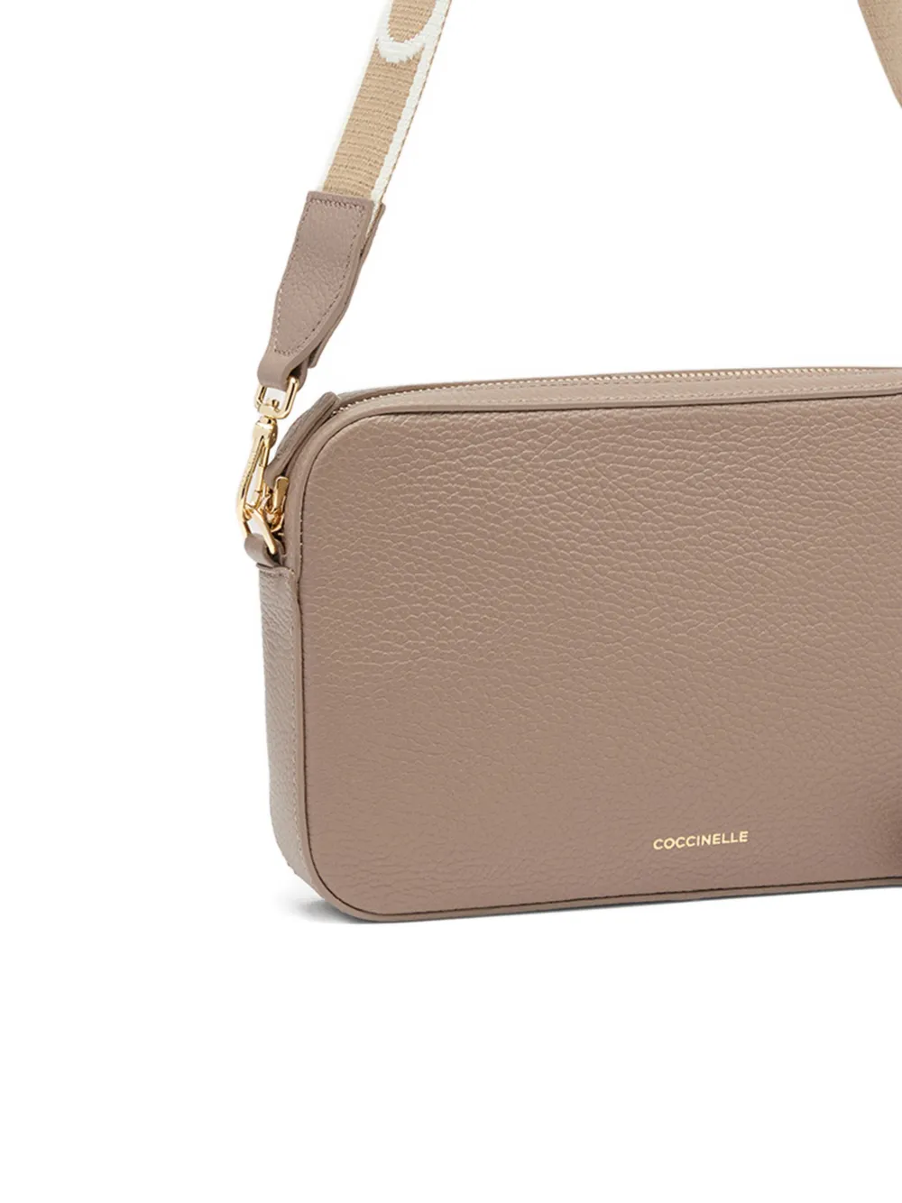 Coccinelle Tebe crossbodytas met ritssluiting Beige