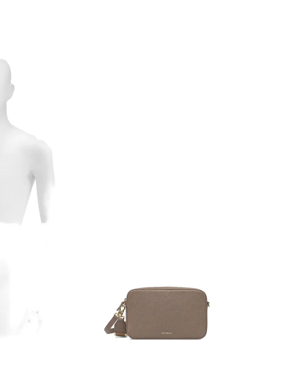 Coccinelle Tebe crossbodytas met ritssluiting Beige