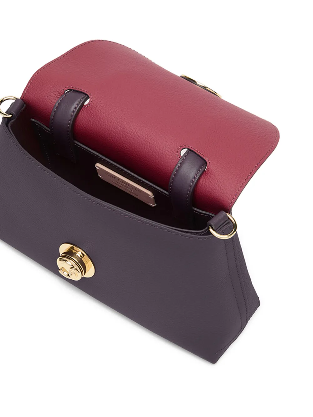 Coccinelle Nikla leren crossbodytas Paars