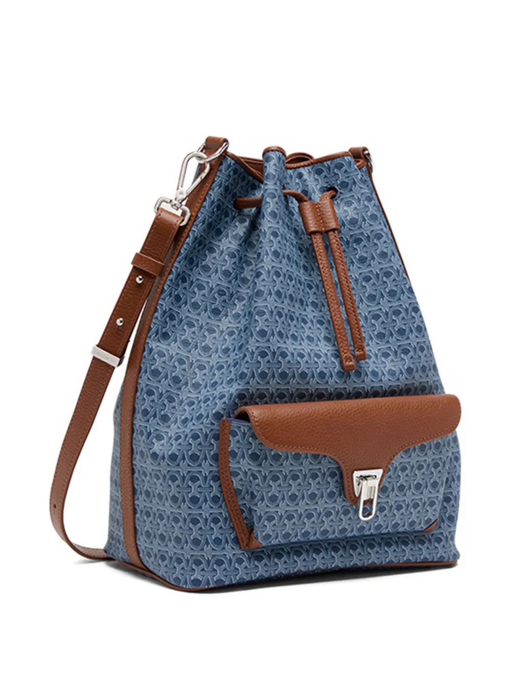 Coccinelle Beat Generation bucket-tas met trekkoord Blauw