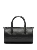 Coccinelle medium Myrtha embossed-logo barrel bag - Black