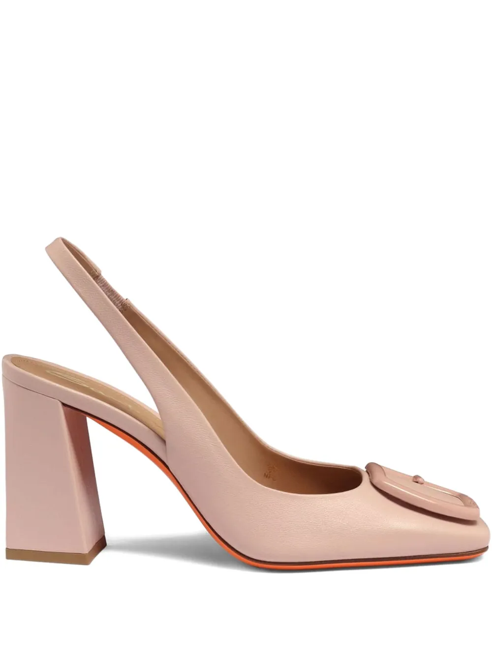 Santoni 85mm buckle-detail slingback pumps Pink