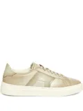 Santoni leather-panelled sneakers - Neutrals