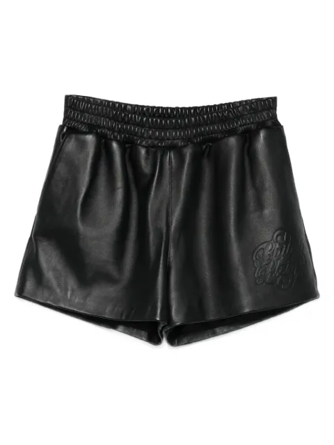 Philipp Plein leather shorts