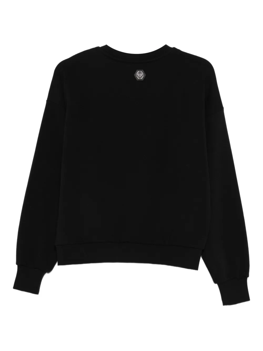 Philipp Plein Rhinsetone-embellished Bear Sweatshirt In Black