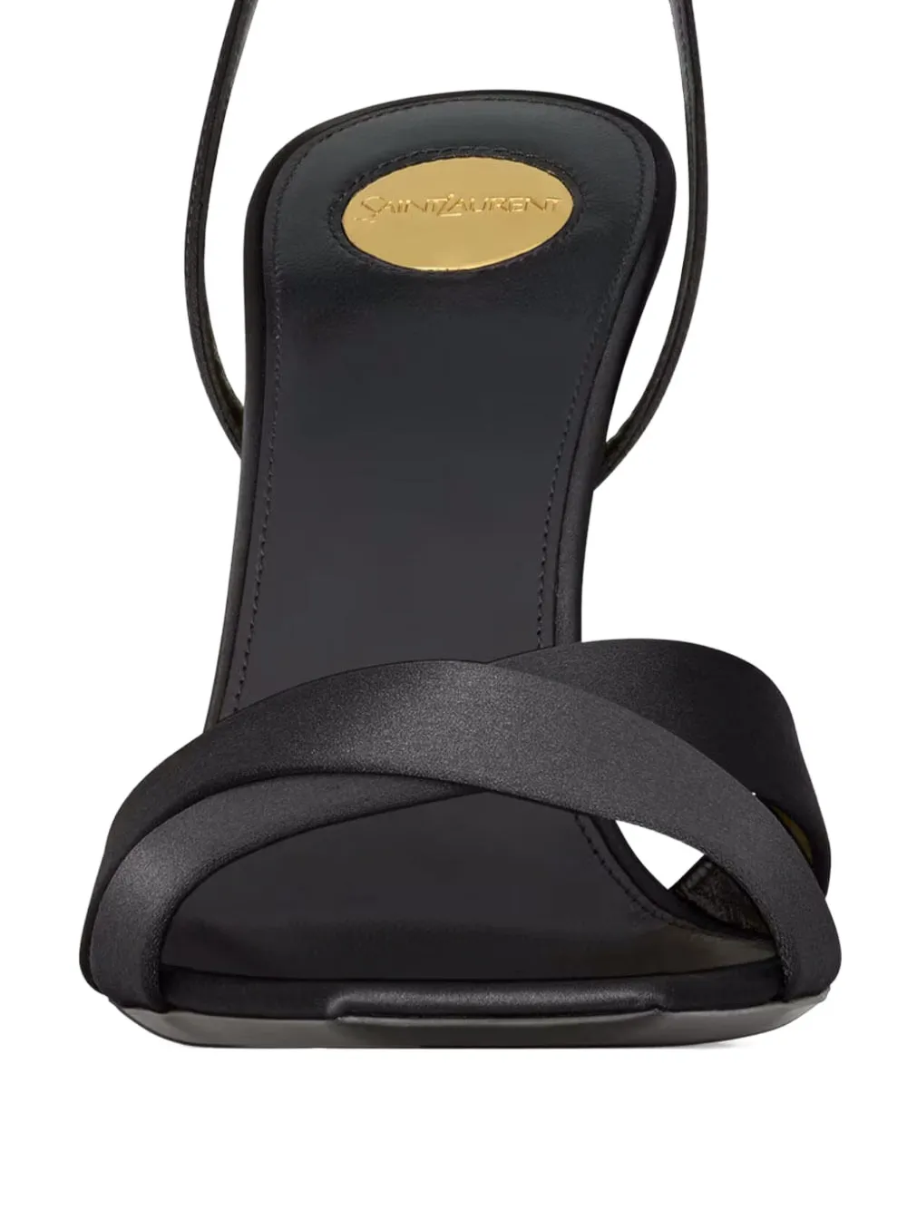 Saint Laurent 110mm crossover-straps wedge sandals Black