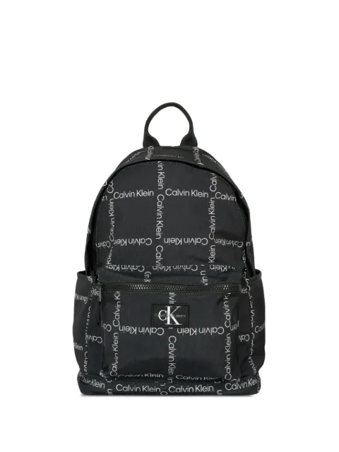 Calvin Klein Kids شنطة ظهر متوسطة بطبعة شعار الماركة