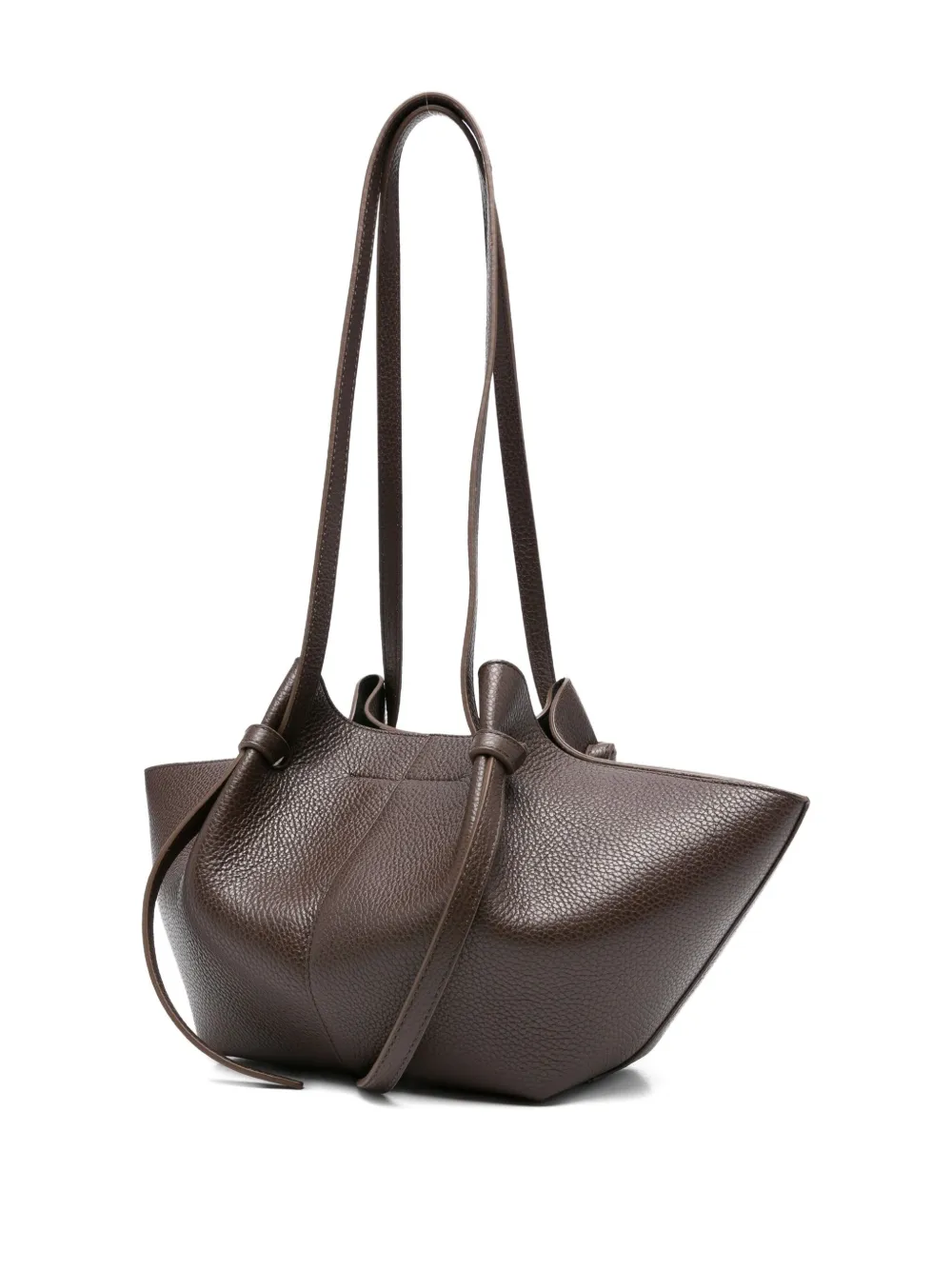 Yuzefi Mochi Leather Shoulder Bag In Brown
