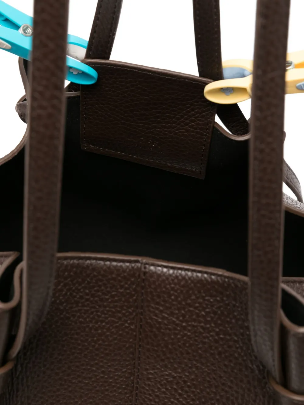 Yuzefi Mochi Leather Shoulder Bag In Brown