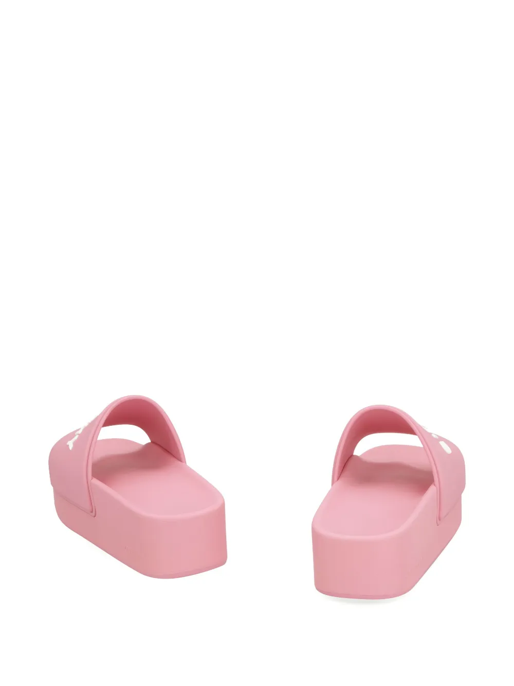 Givenchy logo platform slides Pink
