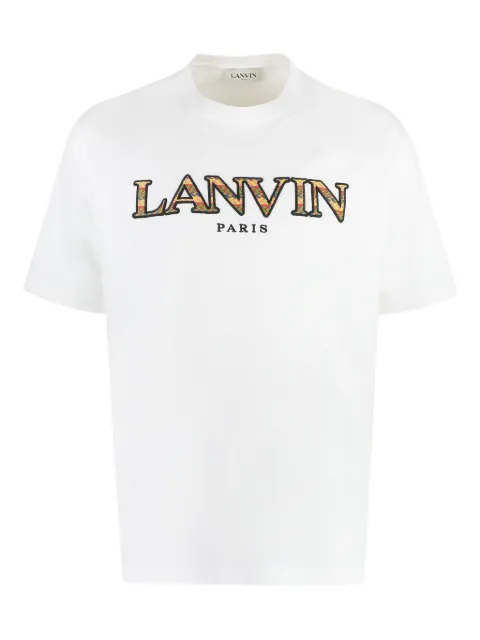 Lanvin logo-embroidered crew-neck T-shirt