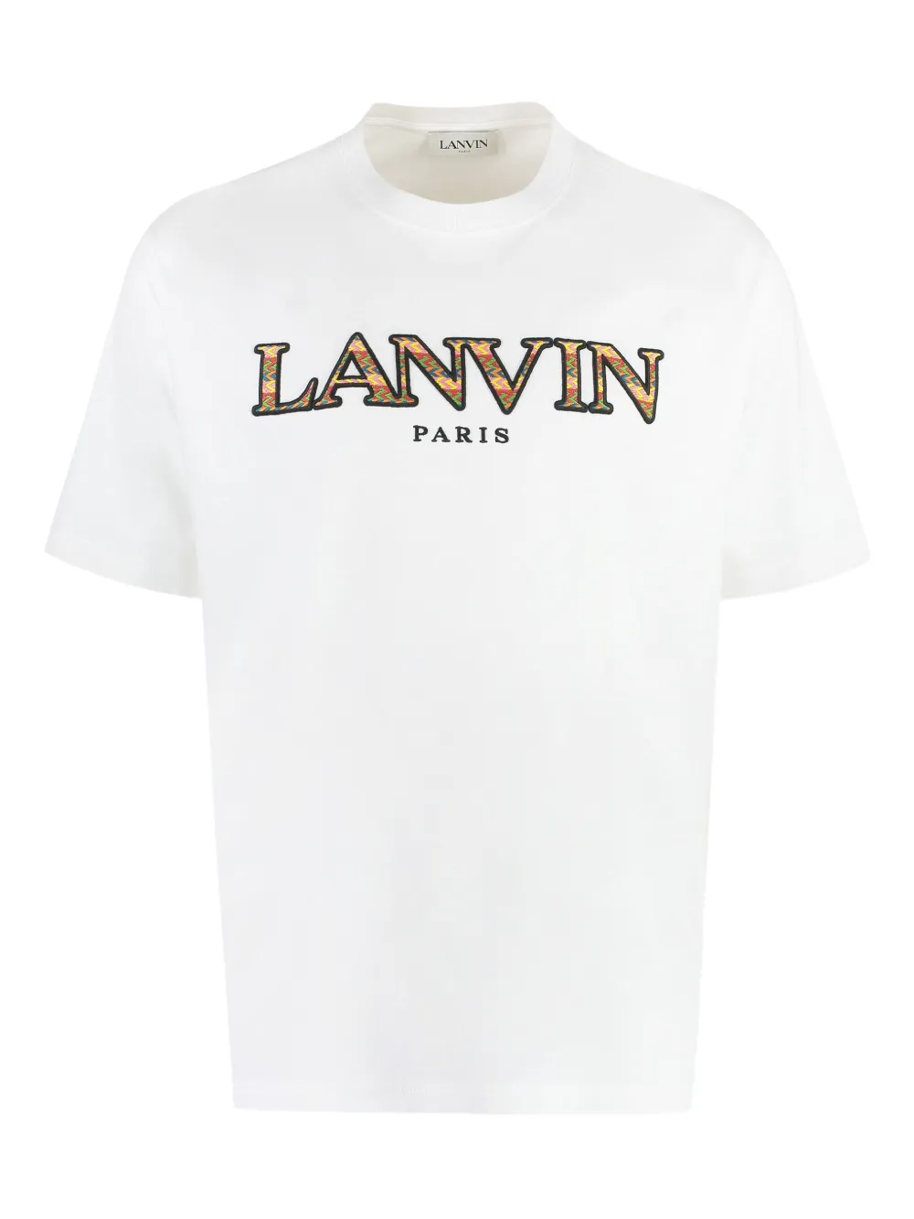Lanvin T-shirt met geborduurd logo Wit