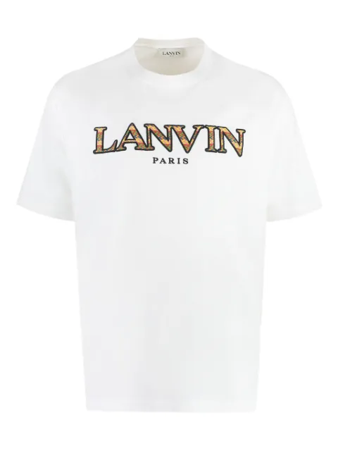 Lanvin logo-embroidered crew-neck T-shirt