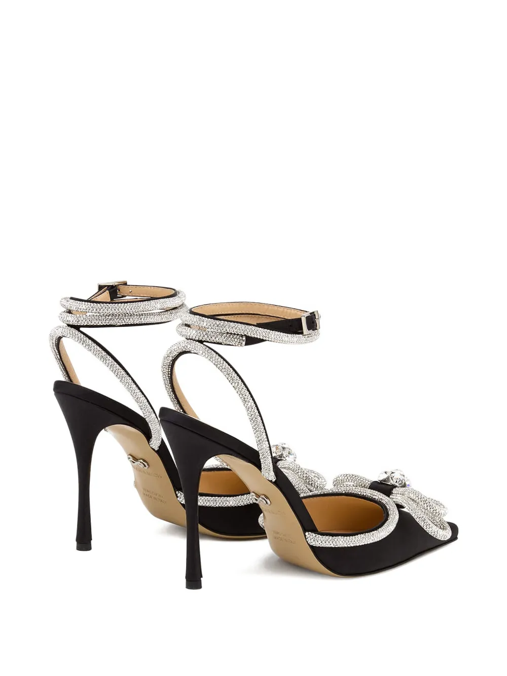MACH & MACH 100mm crystal-embellished bow sandals | Heeled Sandals | Image 2