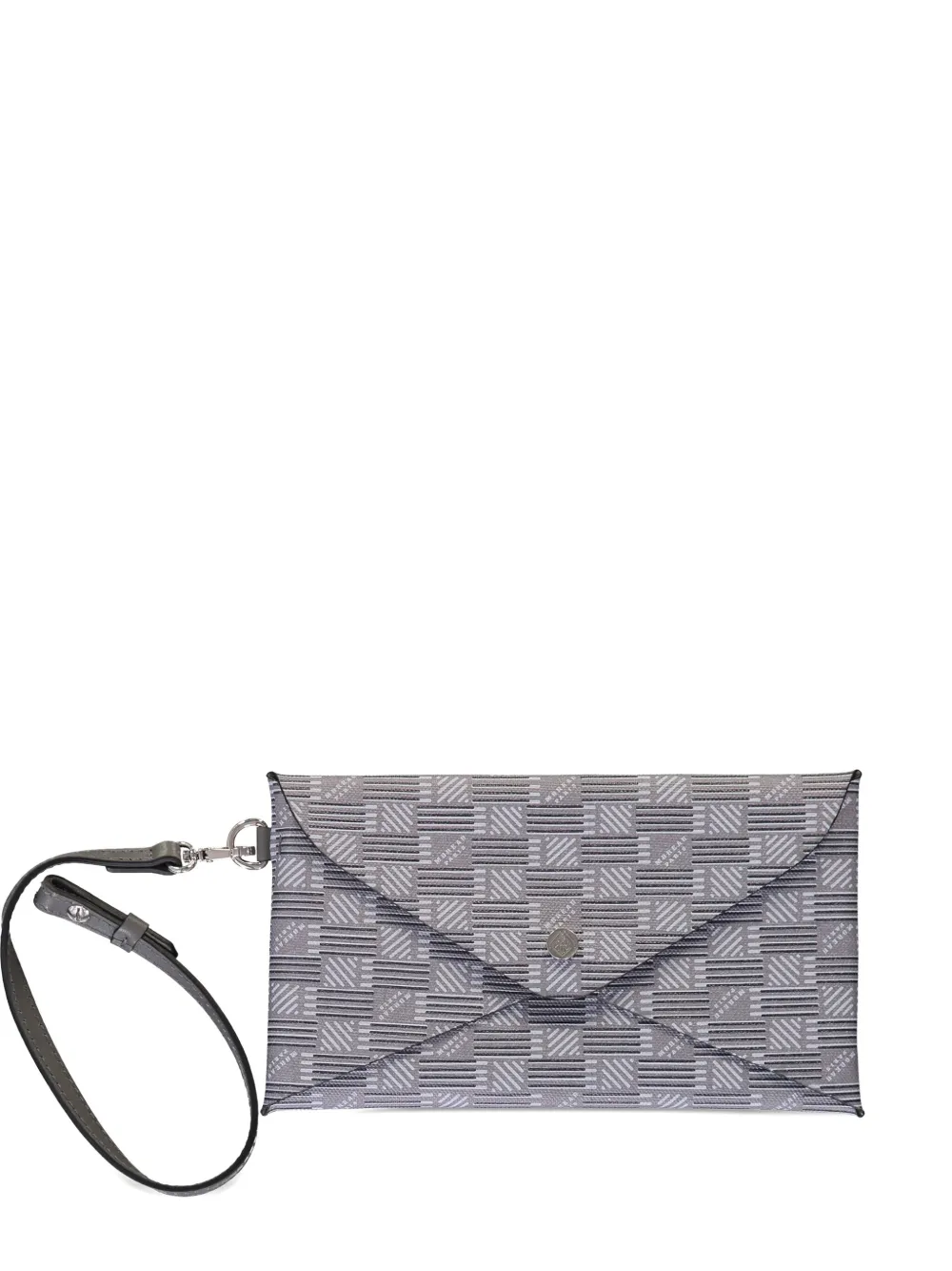small logo-print flap clutch bag