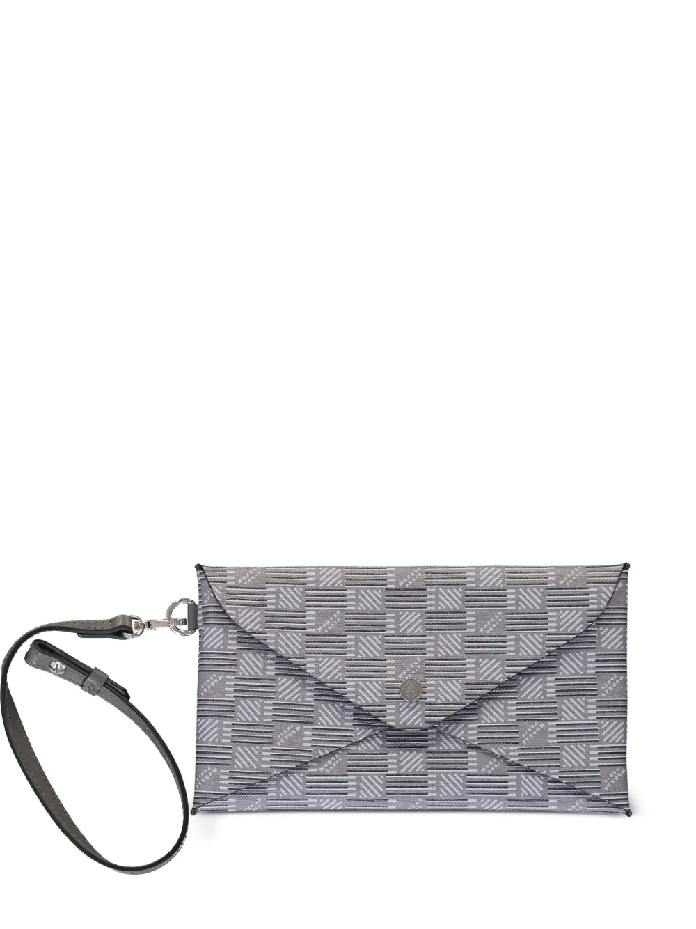 small logo-print flap clutch bag