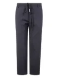 Ann Demeulemeester drawstring wool straight trousers - Black
