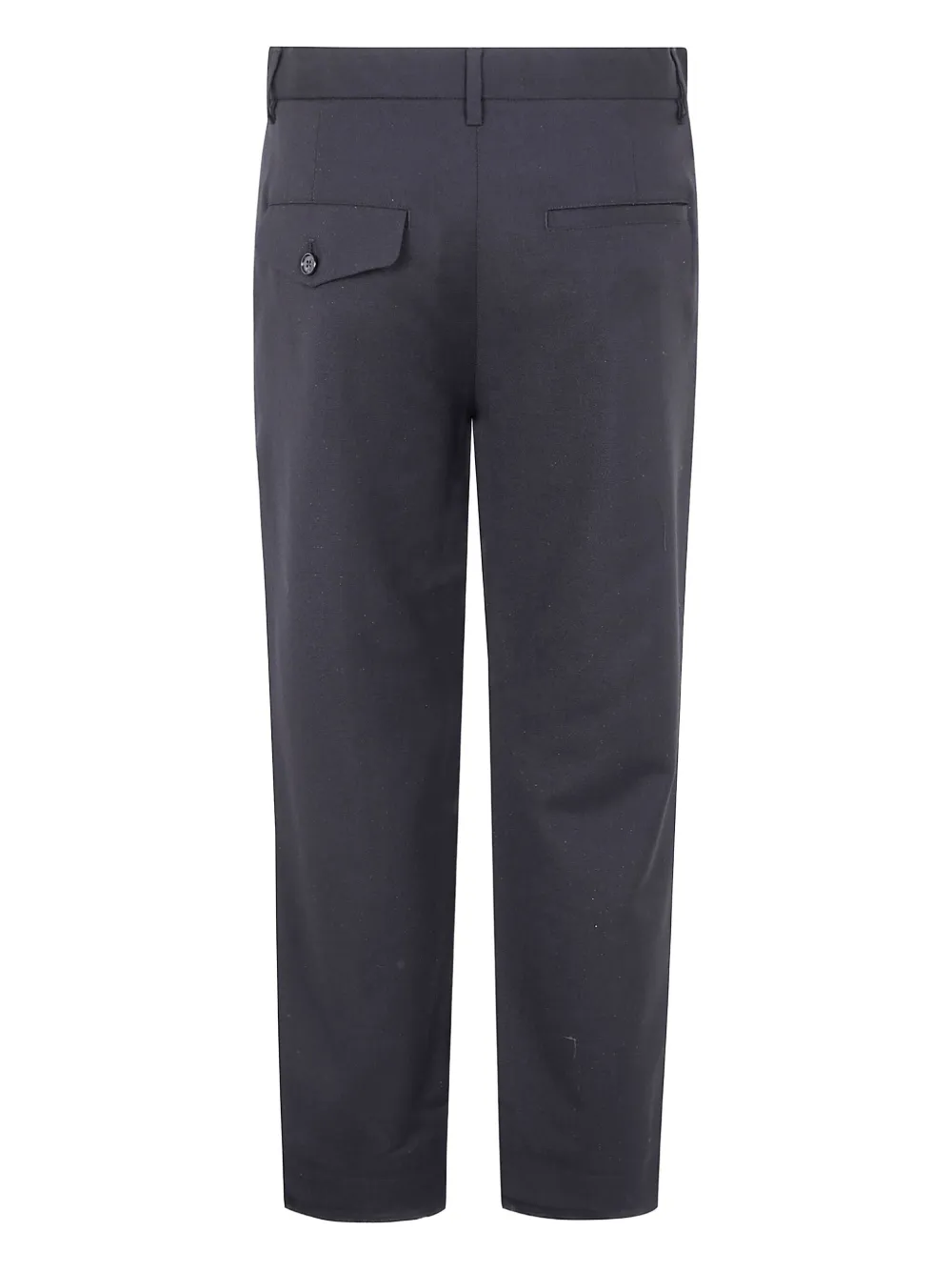 Ann Demeulemeester Wollen straight broek met trekkoord Zwart