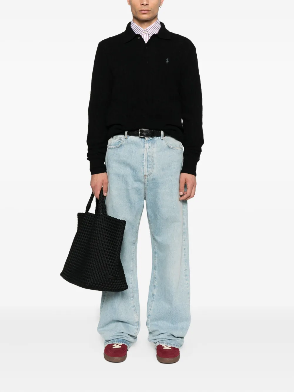 Polo Ralph Lauren cable-knit sweater - Zwart