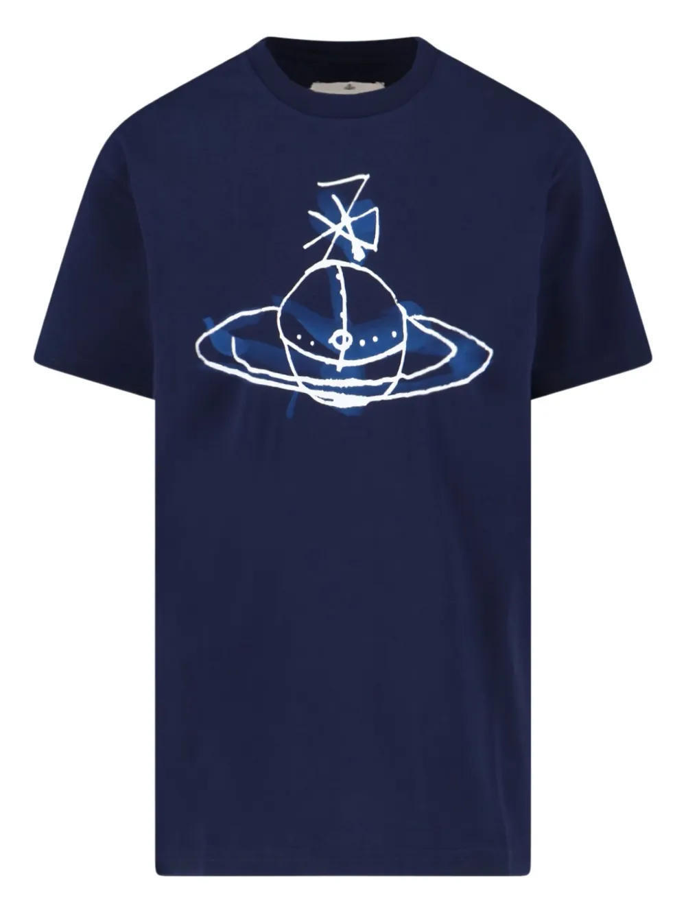 Vivienne Westwood orb sketch T-shirt - ブルー Vivienne Westwood orb sketch T-shirt - ブルー