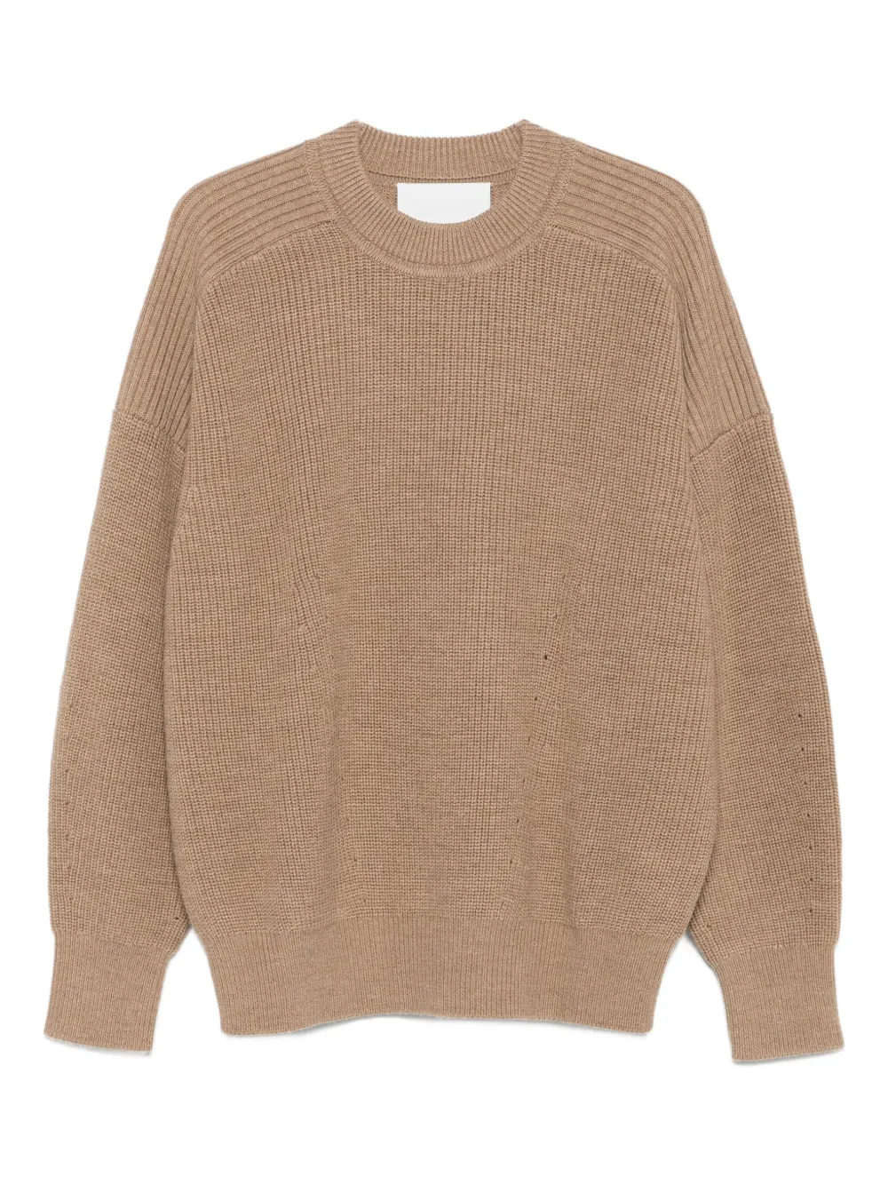MARANT Geribbelde sweater met ronde hals Bruin