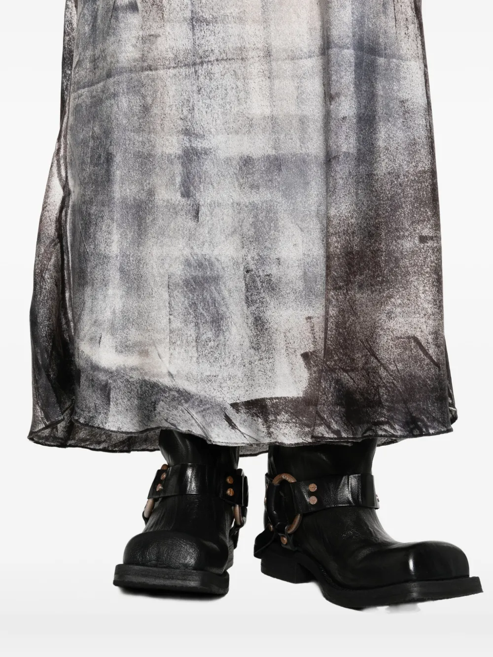 Avant Toi Maxi-rok met print Zwart