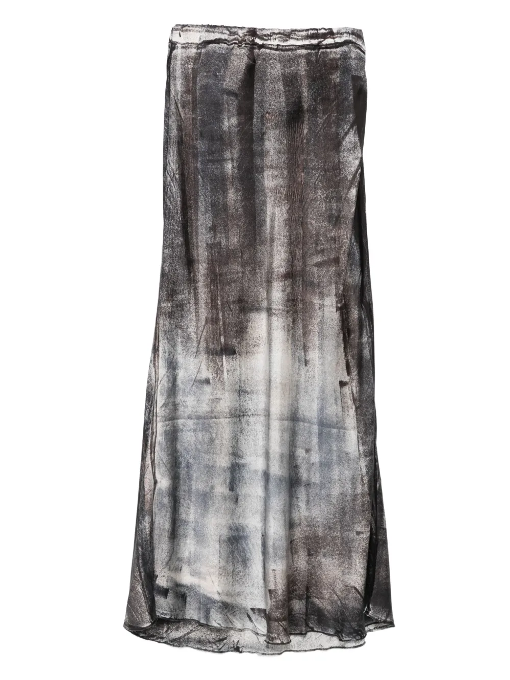 Avant Toi Maxi-rok met print Zwart