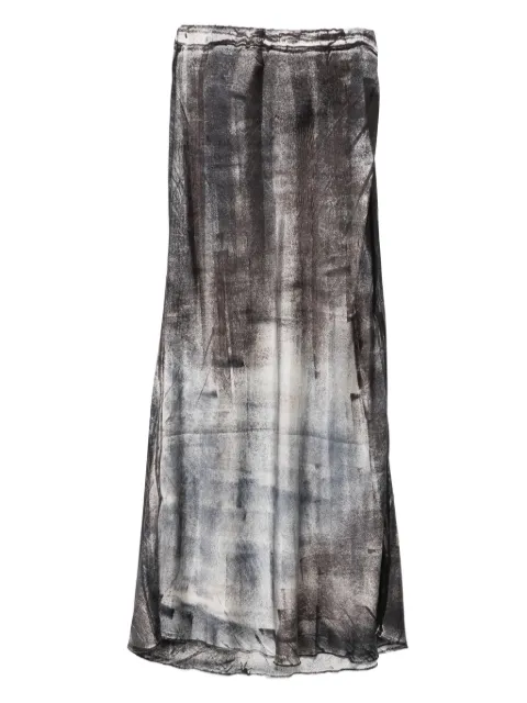 Avant Toi graphic-print maxi skirt