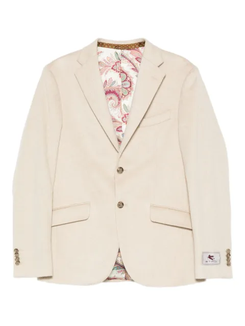 ETRO paisley-lined cashmere jacket