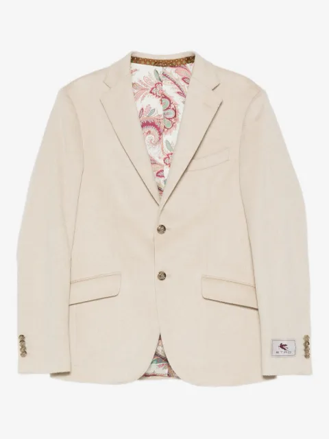 ETRO paisley-lined cashmere jacket