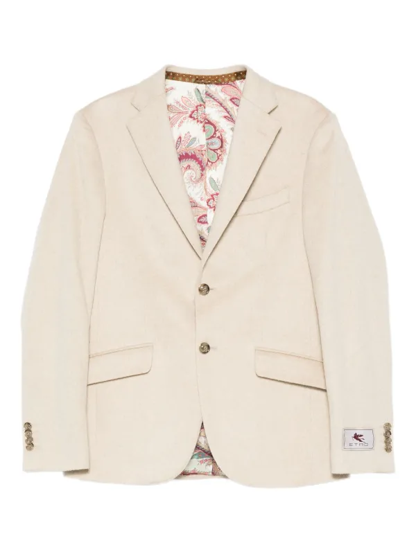 ETRO ペイズリーカシミア ジャケット | ニュートラル | FARFETCH JP