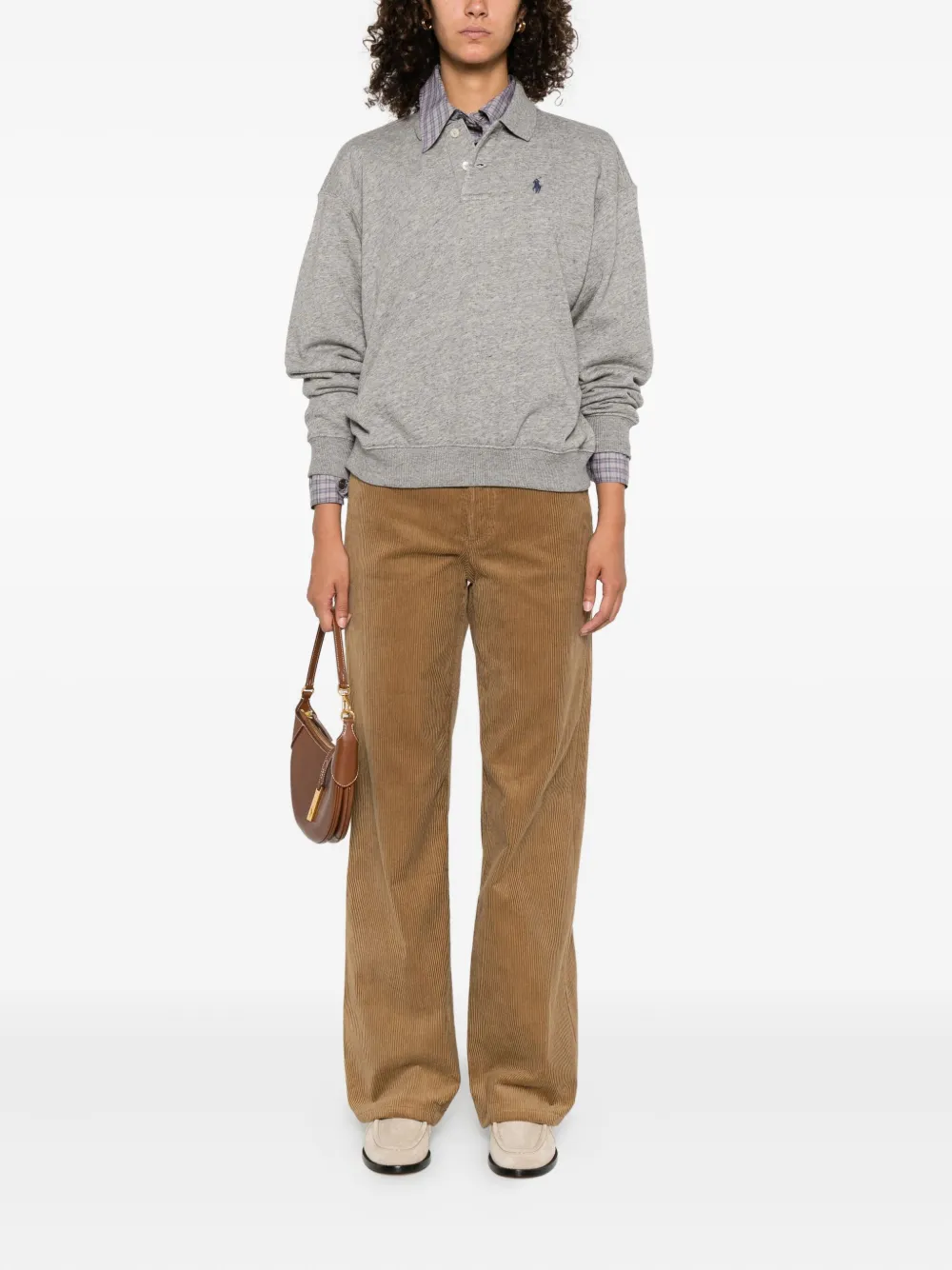 Polo Ralph Lauren Sweater met Polo Pony print Grijs