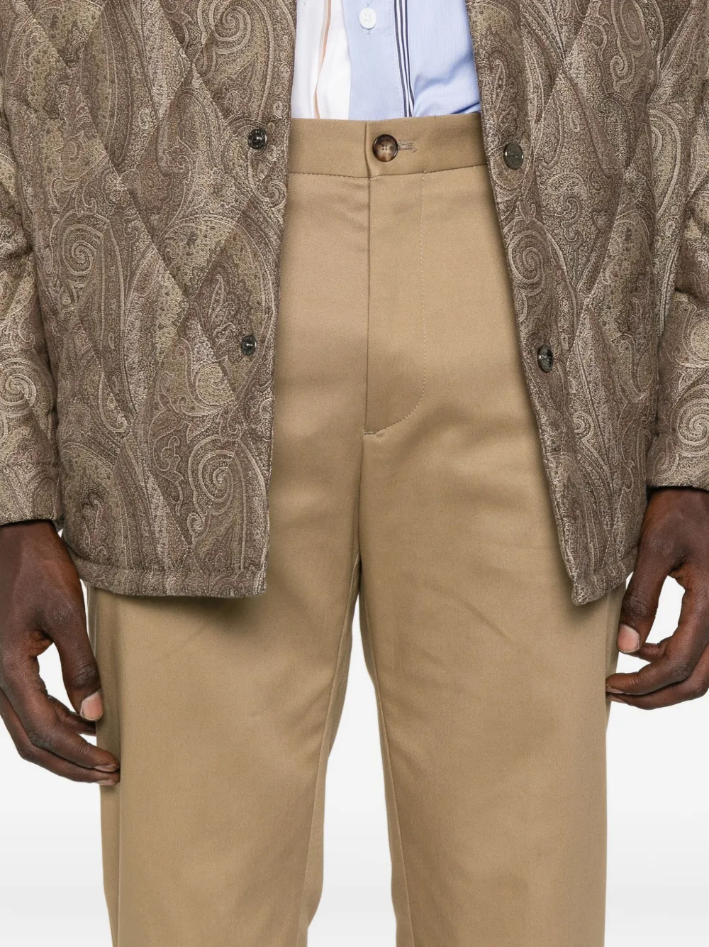 ETRO Broek met franje Beige