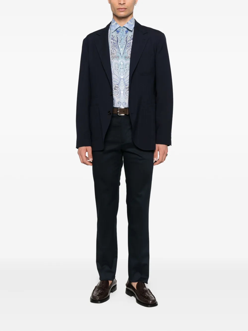 ETRO cotton trousers - Blauw