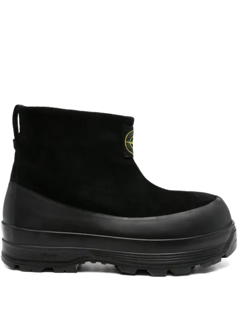 Stone Island Compass-motif panelled boots