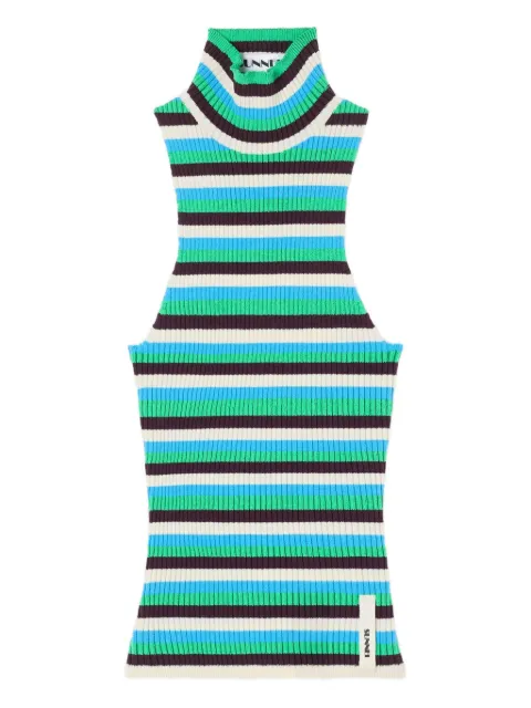 Sunnei striped high-neck vest