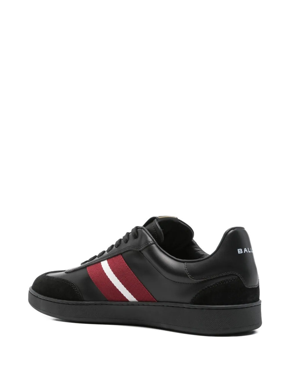 Bally Raise stripe-detail leather trainers Black
