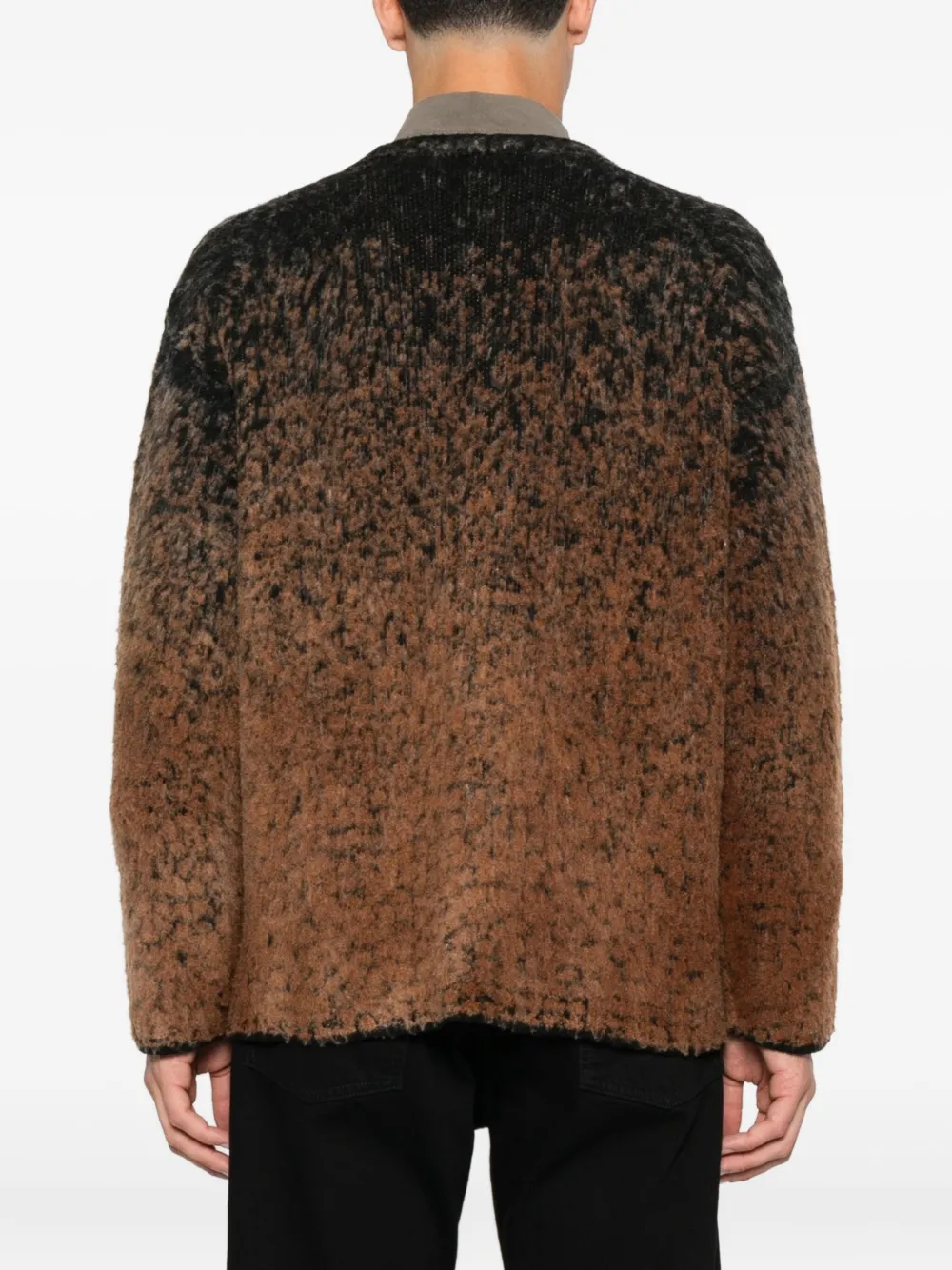 Avant Toi Vest met ombré-effect en spikkels Bruin