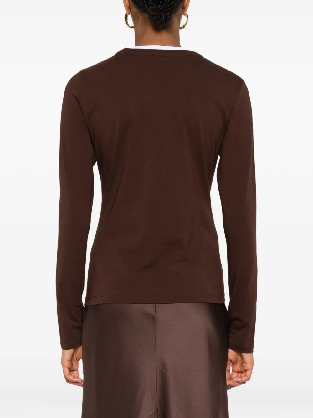 Dorothee Schumacher T-shirt met gelaagde hals Bruin