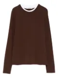 Dorothee Schumacher layered-neckline T-shirt - Brown