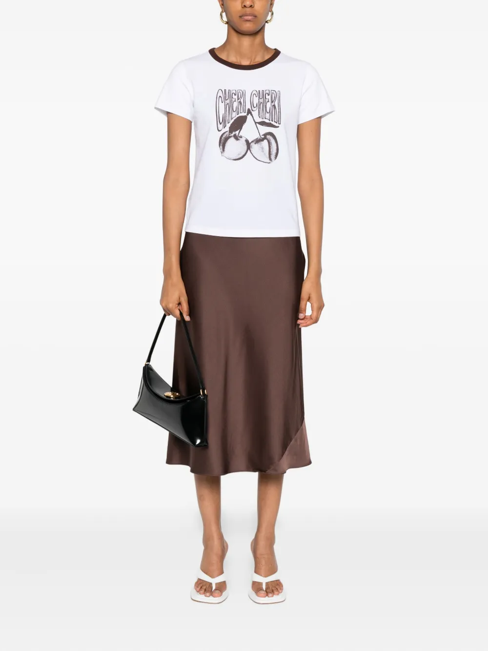 Dorothee Schumacher T-shirt met ronde hals en kersenprint Wit