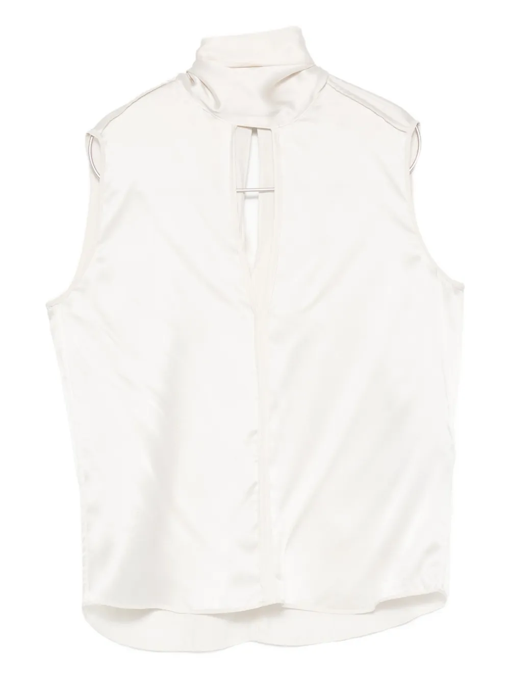 Dorothee Schumacher Keyhole-neck Sleeveless Blouse In Neutral