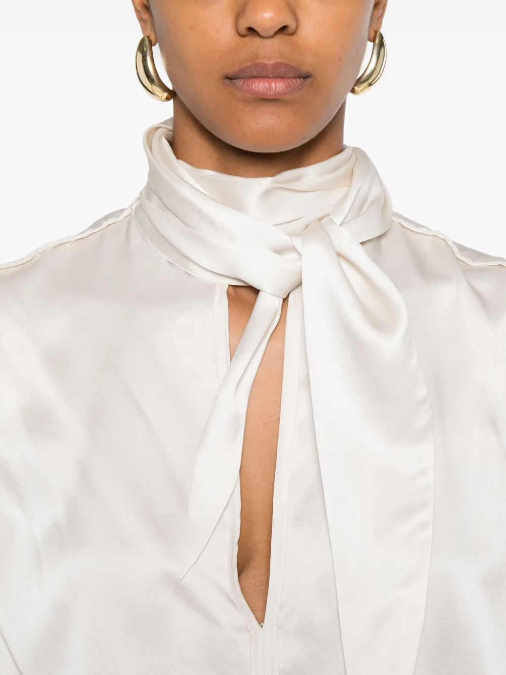Dorothee Schumacher Keyhole-neck Sleeveless Blouse In Neutral